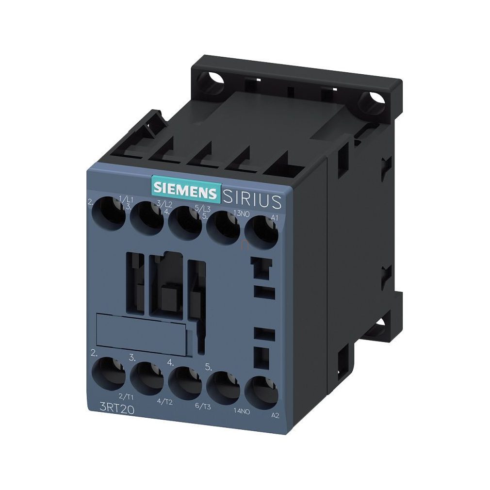 Siemens 3RT2015-1AP01 mágneskapcsoló, 3kW/7A, 230VAC, 1NO, S00, csavaros