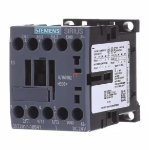  Contactor magnetic Siemens 3RT2017-1BB41, 5,5 kW/12 A, 24 V c.c., 1 NO, S00, cu prindere prin șuruburi