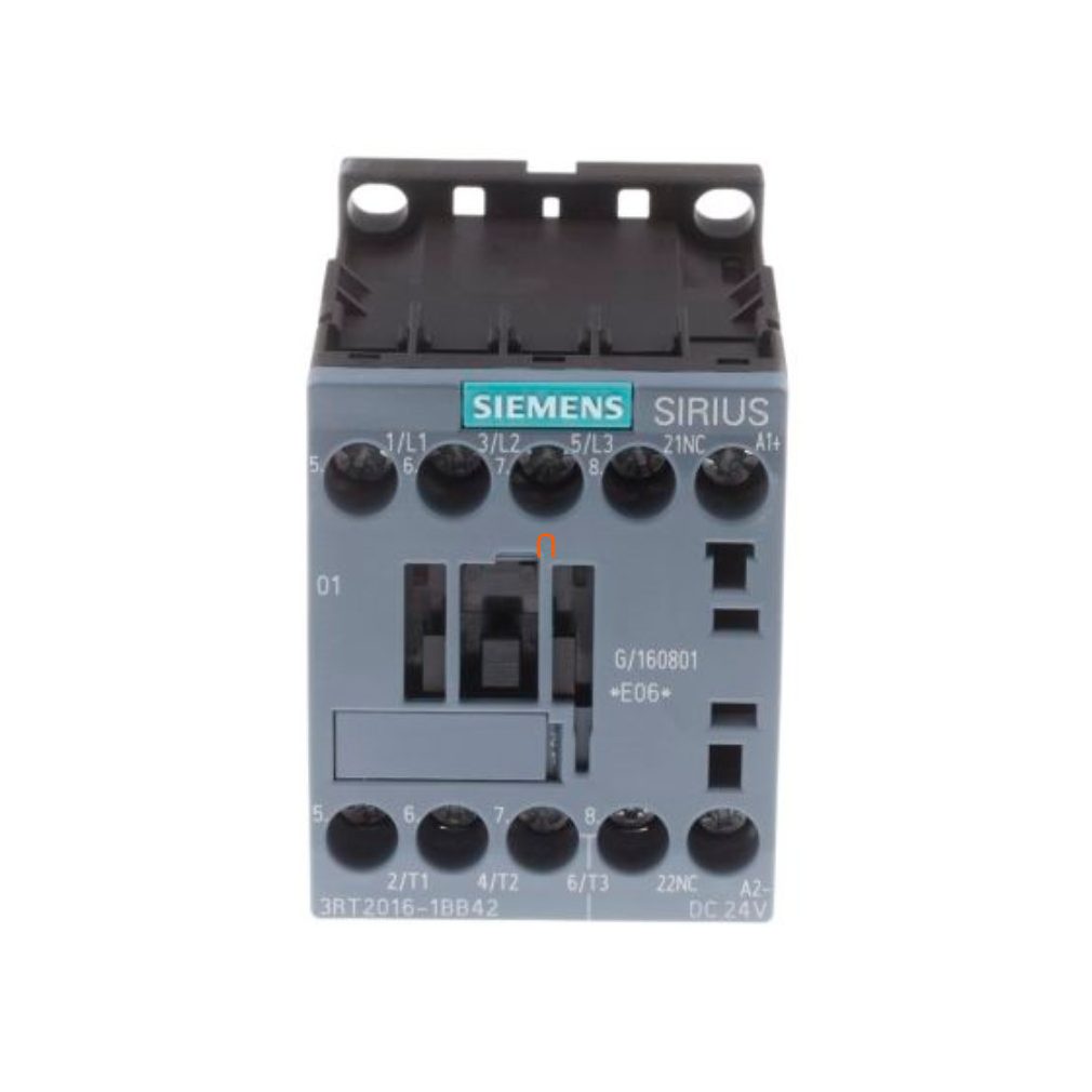 Siemens 3RT2016-1BB42 magnetocontact, 4kW/9A, 24VDC, 1NC, S00, cu șurub
