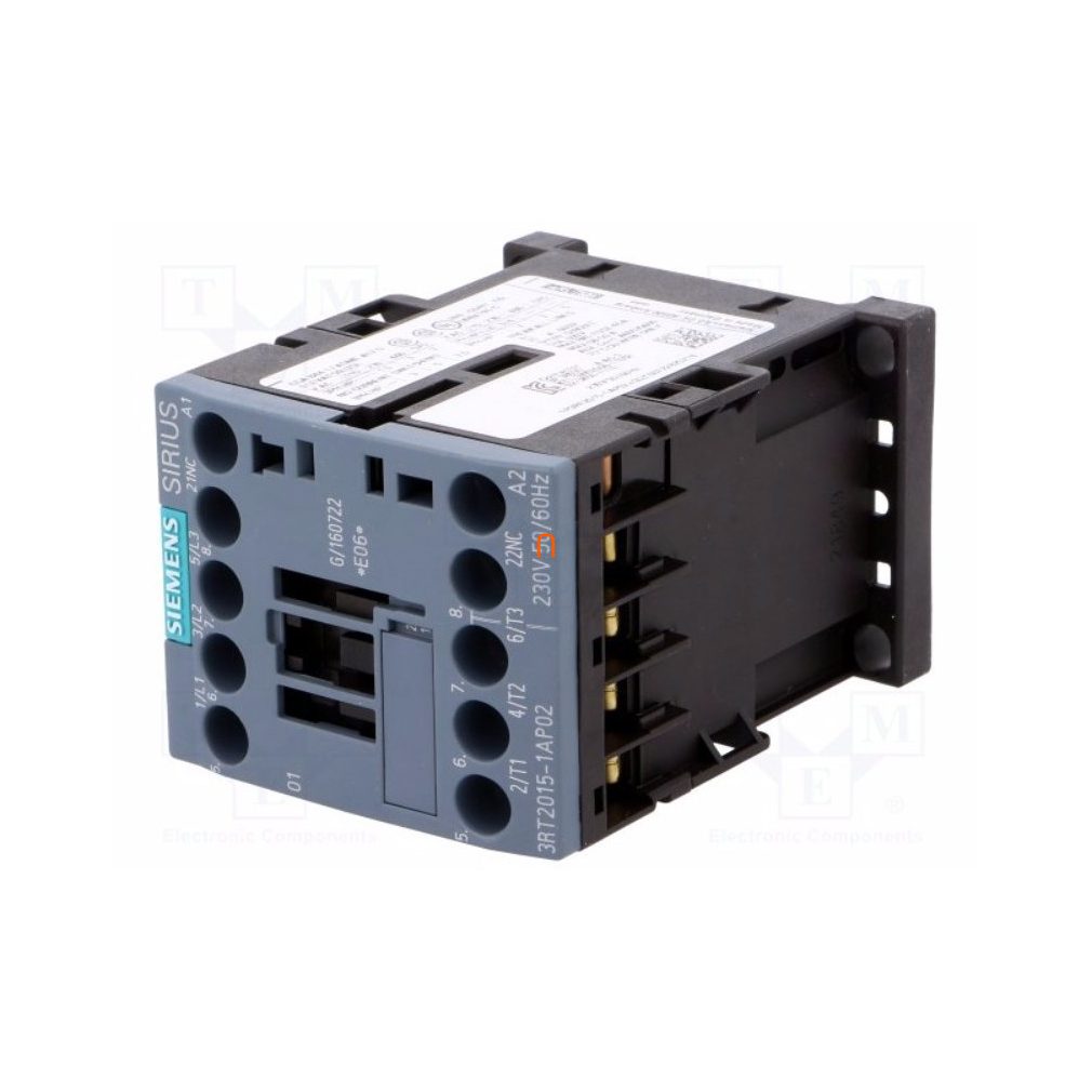 Siemens 3RT2015-1AP02 magnetocontactor, 3kW/7A, 230VAC, 1NC, S00, cu șuruburi