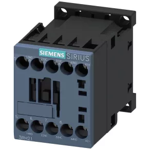   Contactor Siemens 3RH2122-1BM40, 6 A, 2 NO + 2 NC, 220 V c.c., S00, cu șuruburi