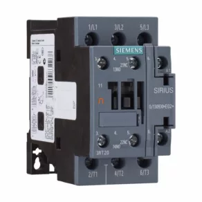   Contactor Siemens 3RT2027-1BB40, 15 kW/32 A, 24 Vcc, 1 NO + 1 NC, S0, cu prindere prin șuruburi