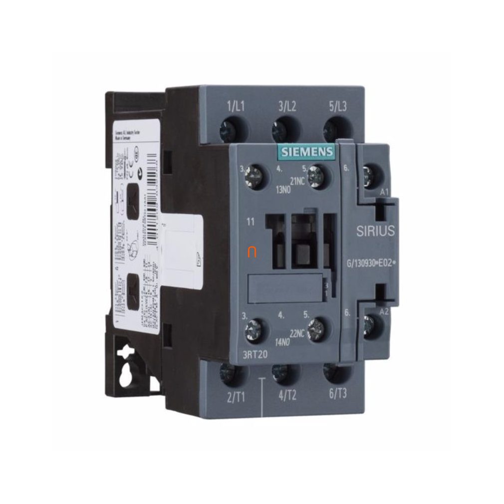 Magnet contact Siemens 3RT2026-1BB40, 11 kW/25 A, 24 VCC, 1NO+1NC, S0, cu șurub
