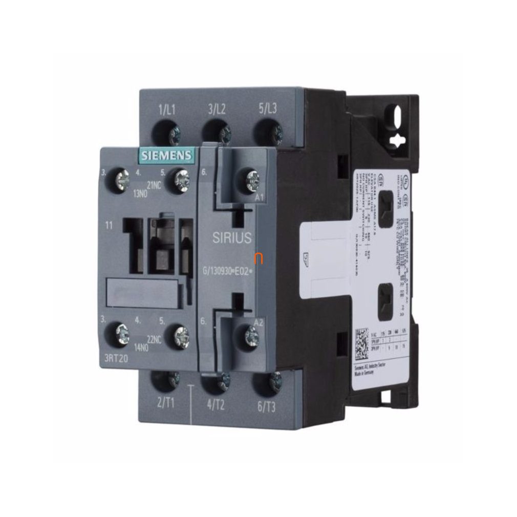 Siemens 3RT2026-1AP00 magnetocontactor, 11 kW/25 A, 230 VAC, 1NO+1NC, S0, cu șuruburi