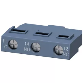   Contact auxiliar Siemens 3RV2901-1D, montare frontală, 1CO, pentru S00-S3, cu fixare prin șurub