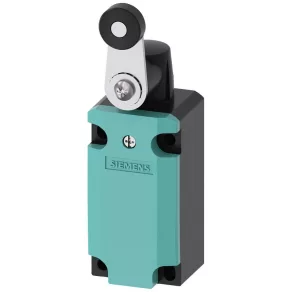   Comutator de capăt de cursă Siemens 3SE5112-0CH24, cu manetă cu rolă (30 mm), 1NO+1NC (cu acțiune instantanee), carcasă metalică, 40 mm