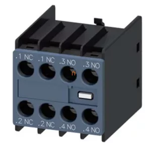   Siemens 3RH2911-1HA22 contact auxiliar, montare frontală, 2NO+2NC, pentru S00-S3, cu fixare prin șuruburi