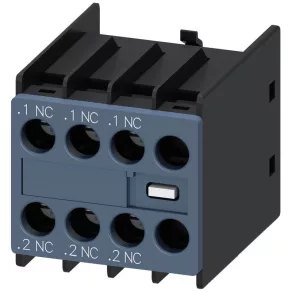   Siemens 3RH2911-1HA03 contact auxiliar, montare frontală, 3NC, pentru S00-S3, cu prindere prin șuruburi