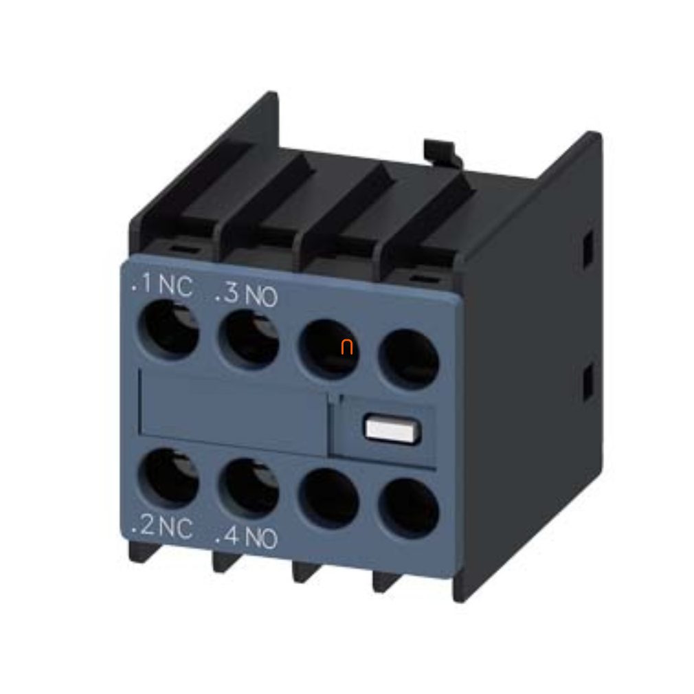 Siemens 3RH2911-1HA11 contact auxiliar, pentru frunte, 1NO+1NC, pentru S00-S3, cu șurub