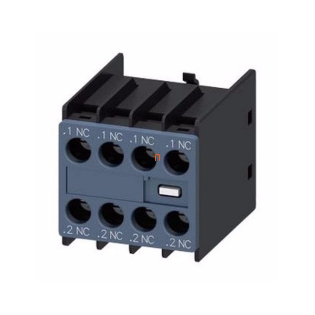 Siemens 3RH2911-1FA04 contact auxiliar, pentru frunte, 4NC, pentru S00-S3, cu șurub
