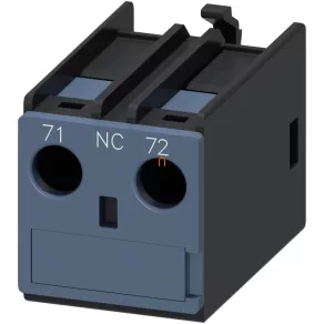   Siemens 3RH2911-1AA01 contact auxiliar, montare frontală, 1NC, pentru S00-S3, cu fixare prin șurub