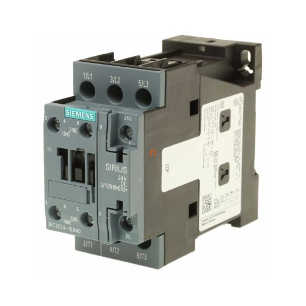 Siemens 3RT2024-1BB40 magnetocontact, 5,5 kW/12 A, 24 VCC, 1NO+1NC, S0, cu șuruburi