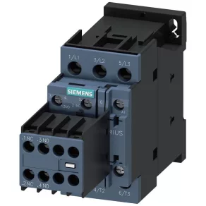   Contactor Siemens 3RT2025-1AP04, 7,5 kW/16 A, 230 V c.a., 2 NO + 2 NC, S0, cu prindere prin șuruburi