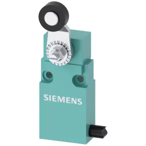   Comutator de capăt de cursă miniatural Siemens 3SE5413-0CN20-1EA2, cu manetă cu rolă, 1NO+1NC (cu acțiune instantanee), 30 mm, carcasă metalică, cablu de 2 m