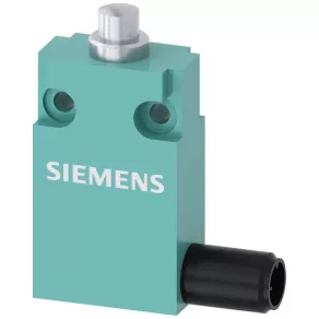   Comutator de capăt de cursă miniatural Siemens 3SE5413-0CC20-1EB1, cu ax, 1NO+1NC, 30 mm, carcasă metalică, conector M12