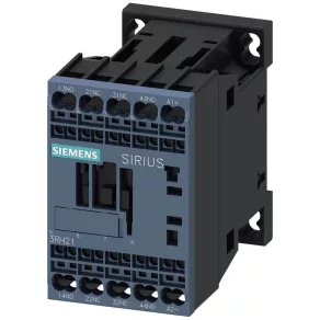   Contactor Siemens 3RH2122-2KB40, 6 A, 2 NO + 2 NC, 24 V c.c., cu diodă integrată, S00, conectare cu arc