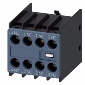   Siemens 3RH2911-1FA22 contact auxiliar, montare frontală, 2NO+2NC, pentru S00-S3, cu fixare prin șuruburi