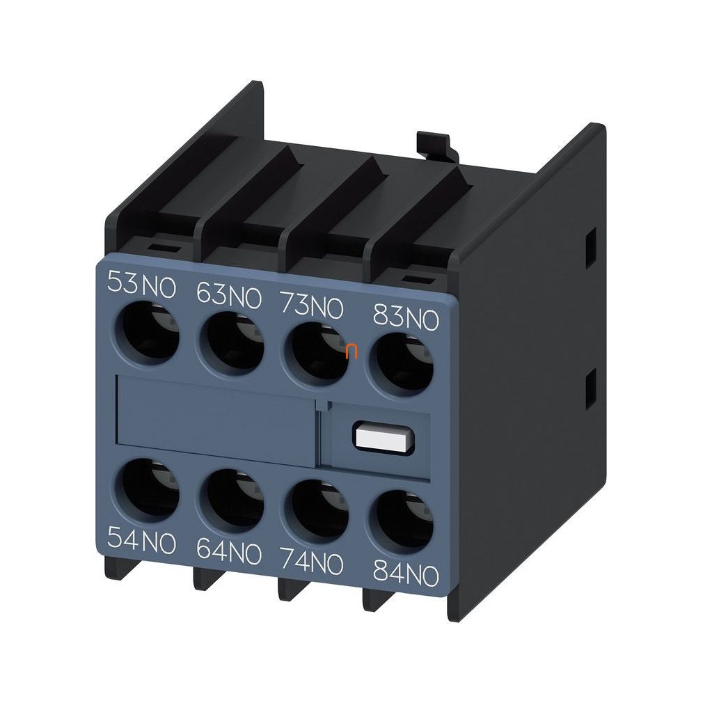 Siemens 3RH2911-1XA40-0MA0 contact auxiliar, pentru frunte, 4NO, pentru S00-S2, cu șurub
