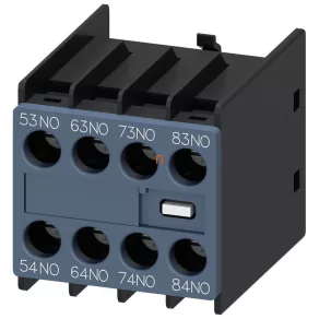   Siemens 3RH2911-1XA40-0MA0 contact auxiliar, montare frontală, 4NO, pentru S00-S2, cu prindere prin șuruburi