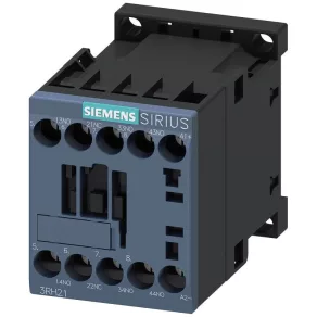   Contactor Siemens 3RH2131-1SB40, 6 A, 3NO+1NC, 24 Vcc (0,85-1,85xUs), cu varistor, S00, cu șuruburi
