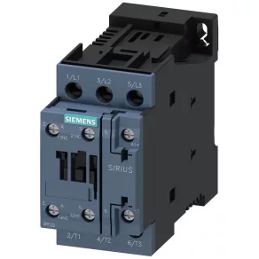   Contactor magnetic Siemens 3RT2023-1FB40, 4 kW/9 A, 24 Vcc, 1 NO + 1 NC, cu diodă integrată, S0, racord cu șuruburi