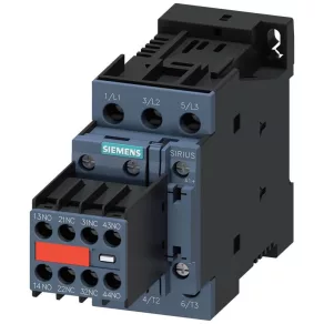   Contactor Siemens 3RT2024-1DB44-3MA0, 5,5 kW/12 A, 24 Vcc, 2 NO + 2 NC, varistor, S0, cu prindere prin șuruburi