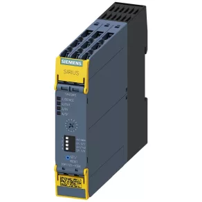   Relé de siguranță Siemens 3SK1121-1CB41, 24 V c.c., 2NO + 2NO cu temporizare, 0,05–3 s, EN ISO 13849-1: 4, SIL: 3, PL: e, racord cu șuruburi