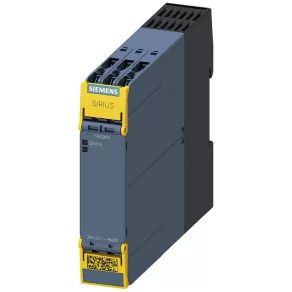   Relé de siguranță Siemens 3SK1211-1BW20, 110-230 V c.a./c.c., 4 contacte normal deschise (relé) (+1 contact normal închis de semnalizare), cu prindere prin șuruburi