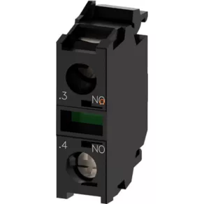   Element de contact Siemens 3SU1400-1AA10-1BA0, 1NO, pentru panou frontal, cu fixare prin șuruburi, Sirius