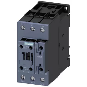  Contactor magnetic Siemens 3RT2036-1AF00, 22 kW/50 A, 110 V c.a. 50 Hz, 1 NO + 1 NC, S2, cu prindere prin șuruburi