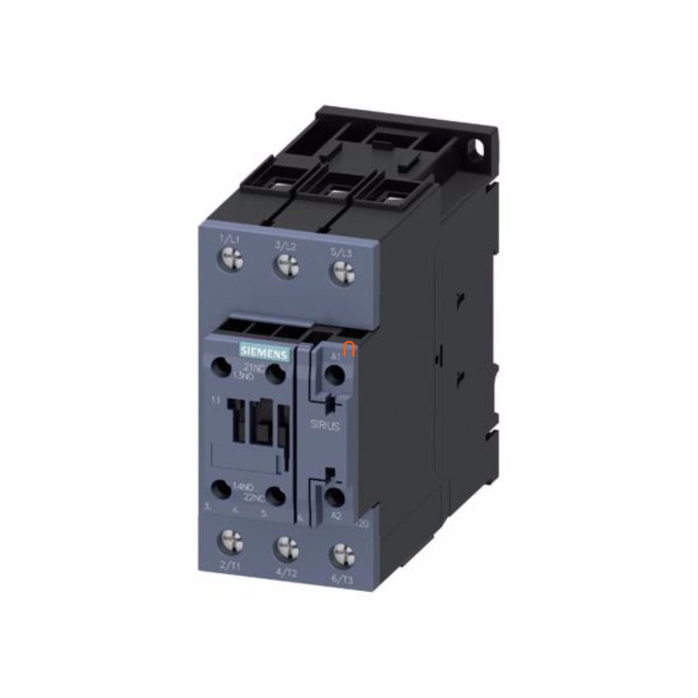 Siemens 3RT2037-1AP00 magnetocontactor, 30 kW/65 A, 230 VAC, 1NO+1NC, S2, cu șuruburi