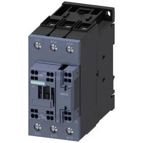   Contactor Siemens 3RT2038-3AL20, 37 kW/80 A, 230 V c.a. 50/60 Hz, 1 NO + 1 NC, S2, cu arc