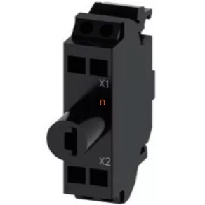   Modul LED Siemens 3SU1401-2BB60-3AA0, alb, 24 V c.a./c.c., pentru montare pe placă, cu fixare cu arc Sirius