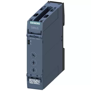   Temporizator Siemens 3RP2505-1BW30 cu LED, 27 de funcții, 7 intervale de timp (0,05 s – 100 h), 12–240 V c.a./c.c., 1 contact de contact + 1 contact de contact cu întârziere