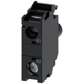   Modul LED Siemens 3SU1401-1BF60-1AA0, alb, 230 V c.a., pentru panoul frontal, montat cu șuruburi Sirius