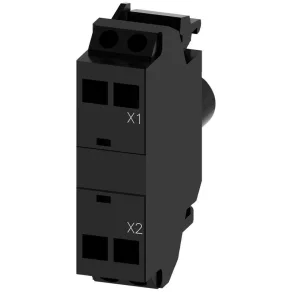   Modul LED Siemens 3SU1401-1BF20-3AA0, roșu, 230 V c.a., pentru panou frontal, cu fixare cu arc Sirius
