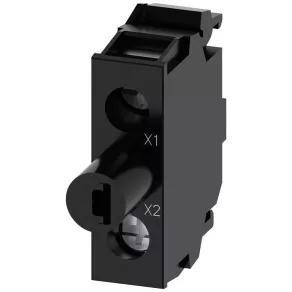   Modul LED Siemens 3SU1401-2BF30-1AA0, galben, 230 V c.a., pentru montare pe panou, cu fixare prin șuruburi Sirius