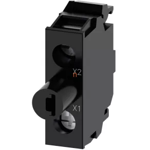   Modul LED Siemens 3SU1401-2BF60-1AA0, alb, 230 V c.a., pentru montare pe panou, cu fixare prin șuruburi Sirius