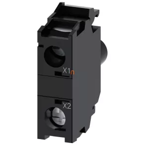   Modul LED Siemens 3SU1401-1BG60-1AA0, alb, 6-24 V c.a./c.c., pentru montare pe panou frontal, cu fixare prin șuruburi Sirius