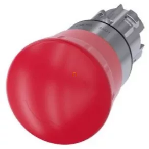   Cap buton de urgență Siemens 3SU1050-1HB20-0AA0, 40 mm, roșu, deblocare prin rotire, metal Sirius