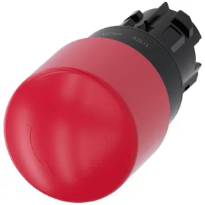   Cap buton de urgență Siemens 3SU1000-1GB20-0AA0, 33,8 mm, roșu, deblocare prin rotire Sirius