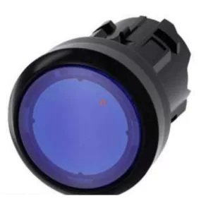   Cap de buton luminos Siemens 3SU1001-0AB50-0AA0, albastru Sirius