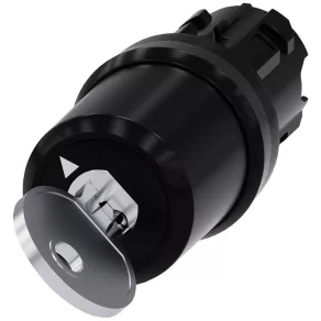   Cap de comutare cu cheie Siemens 3SU1000-5HF01-0AA0, cu 2 poziții, CES, LSG1, cheie detașabilă în poziția O, Sirius