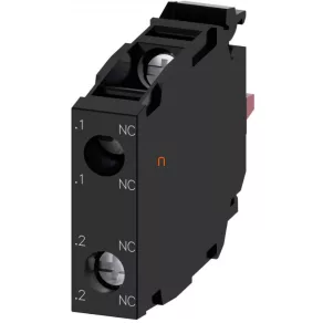   Element de contact Siemens 3SU1400-1AA10-1EA0, 2NC, pentru panou frontal, cu fixare prin șuruburi, Sirius