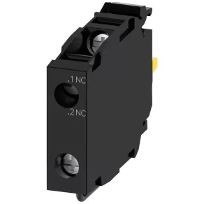   Siemens 3SU1400-1AA10-1HA0 element de contact cu contact de control al fixării, 1NC, pentru panou frontal, cu prindere prin șuruburi