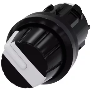   Cap de comutator rotativ Siemens 3SU1000-2AS60-0AA0 cu 4 poziții, I-II-III-IV, 3h/6h/9h/12h, cu blocare