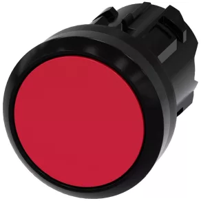   Cap de buton Siemens 3SU1000-0AA20-0AA0, roșu, cu blocare, Sirius