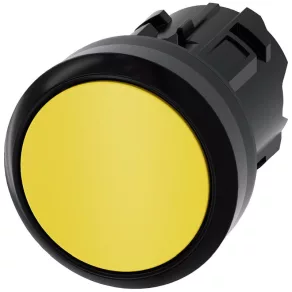   Cap de buton Siemens 3SU1000-0AA30-0AA0, galben, cu blocare, Sirius