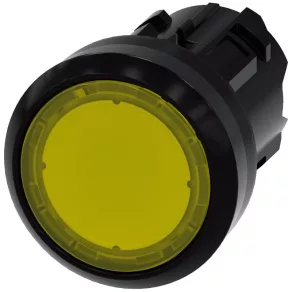   Cap de buton luminos Siemens 3SU1001-0AA30-0AA0, galben, cu blocare, Sirius