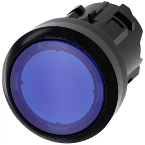   Cap de buton luminos Siemens 3SU1001-0AA50-0AA0, albastru, cu blocare, Sirius